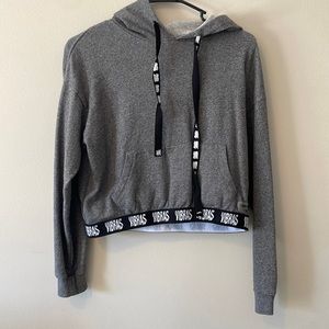 J Balvin GEF FRANCE Vibras Collab Gray Cropped Hoodie